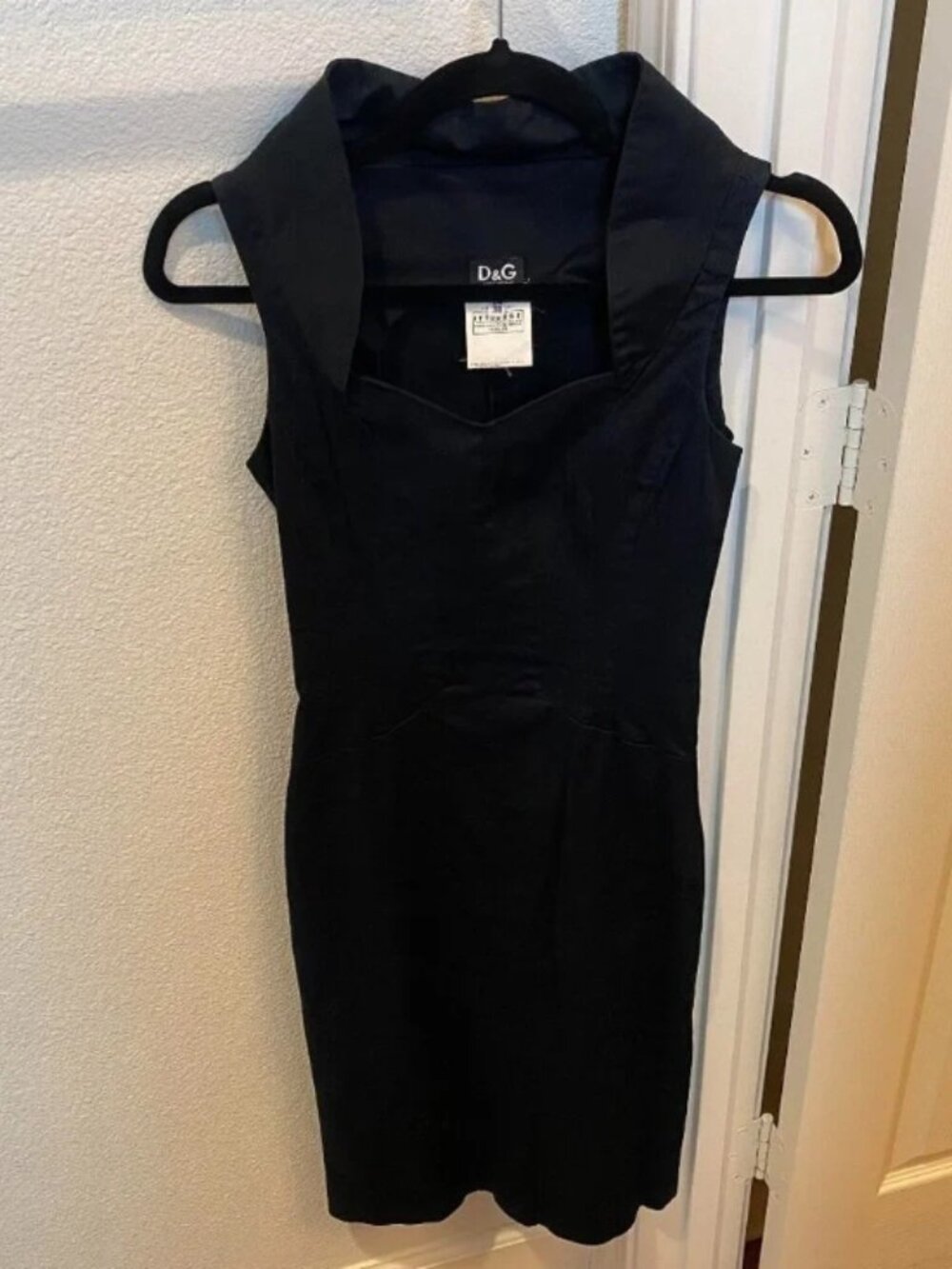 🖤 Dolce & Gabbana D&G Black Corset Wiggle Dress | Italian Designer | Old Money